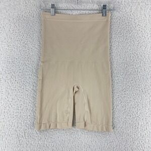 Yummie‎ by Heather Thomson Beige Pull On Stretch Shaper Shorts Womens Size M/L